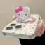 Giá đỡ điện thoại từ tính Hello Kitty màu hồng sang trọng có gương cho vỏ nam châm và IPhone 13 15 16 17 Pro Max 14 Plus có thể gập lại Vòng đeo tay Giá đỡ