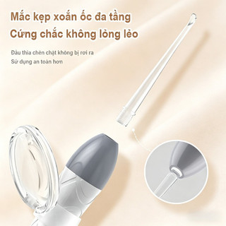Bộ lấy ráy tai có đèn LED cho bé – Đầu silicon mềm, an toàn không đau, dụng cụ vệ sinh tai thông minh dành cho trẻ em