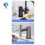Máy phân phối xà phòng vòi chậu rửa mặt Cảm ứng hồng ngoại Hộp đựng xà phòng tự động Hộp đựng phòng tắm Màu đen lỏng