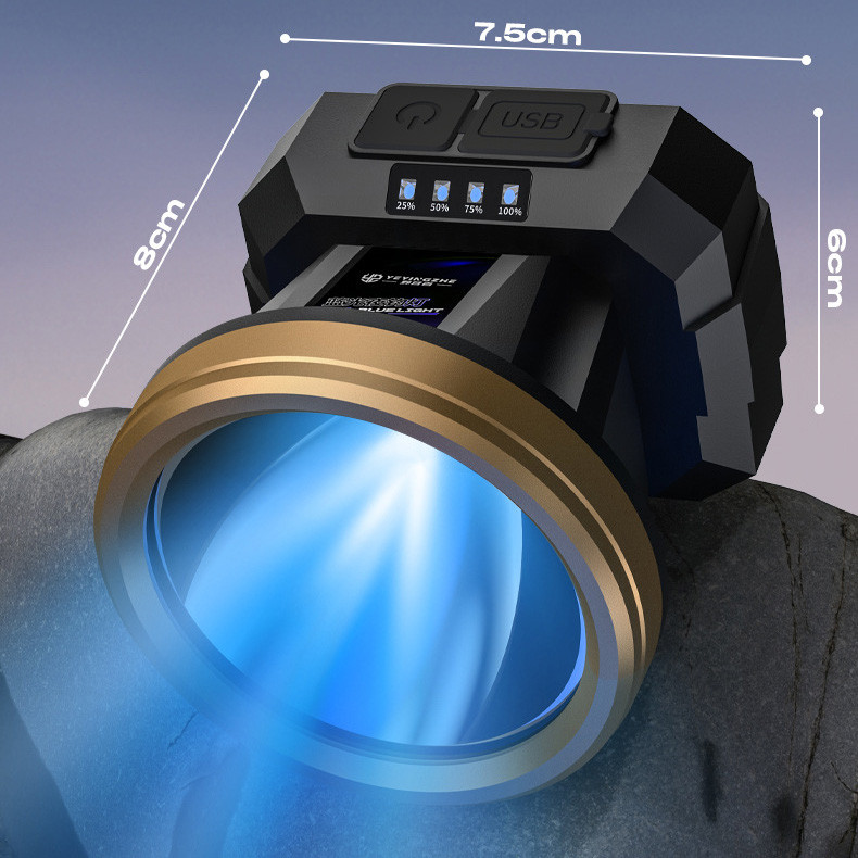 Đèn Pin Câu Cá Ban Đêm QS3 - Ánh Sáng Laser Chuyên Dụ Cá