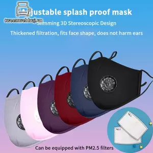 Nhíp chống ô nhiễm PM2.5 bằng cotton, mặt nạ dễ thở, tiện lợi cho cả nam và nữ trong các chuyến du lịch