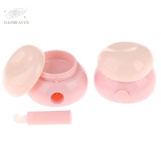 [hatheaven] 3.5g Mini Mỹ Phẩm Lọ Rỗng Chậu Trang Điểm Chăm Sóc Da Hộp Kem Mặt Hộp Son Dưỡng Môi Có Thìa Silicon Chai Có Thể Đổ Lại Đẹp