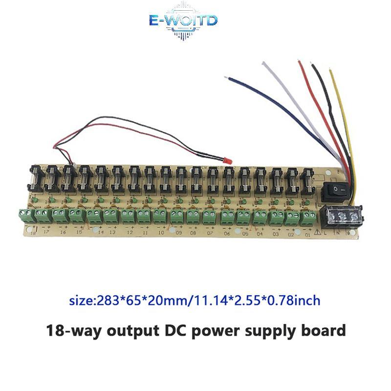 E-WOITD Chất Lượng Cao PCB Ban Thiết Bị Đầu Cuối 9 / 18 Chiều Giám Sát DC Ban Cấp Nguồn Cho Công Tắc Nguồn Điện Dòng Điện Dây LED E-WOITD