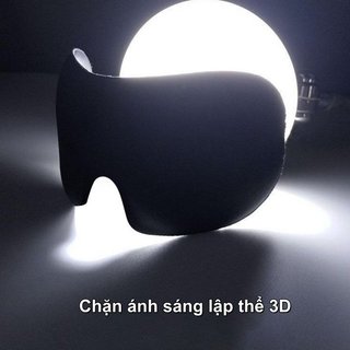 Mặt nạ ngủ 3D Memory Foam Light Blocking Thoáng khí Eye Shade Nap Travel Office Rest