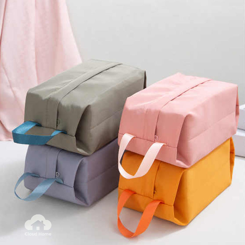 🌤️COD🌤️Túi tạp hóa đa năng, Túi đựng đồ lót du lịch chống bụi di động có dây kéo Túi xách vải giặt