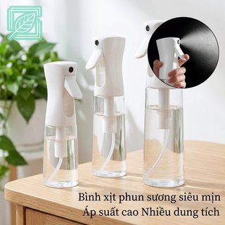 Bình xịt phun sương áp lực cao Xịt sương mịn có thể đổ lại PP PET Tóc trang điểm Cây tưới nước