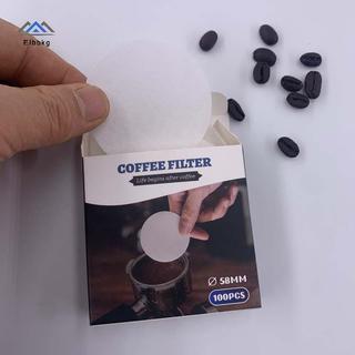 ELBBKG 51 / 53 / 58mm Giỏ Portafilter Giấy lọc cà phê cho máy pha cà phê 100 tờ Bộ lọc giấy cà phê tròn cho nồi Moka Phụ kiện cà phê mới