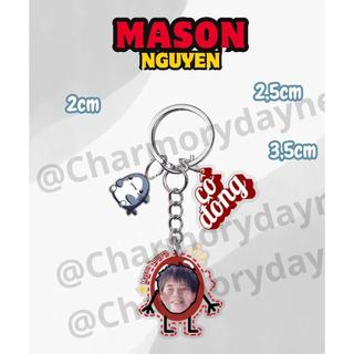 Móc khóa 3 charm in hình ATSH MÙA 2| CONGB MASON JAYSONLEI CODY KHOIVU SONK NEGAV |ATSH2