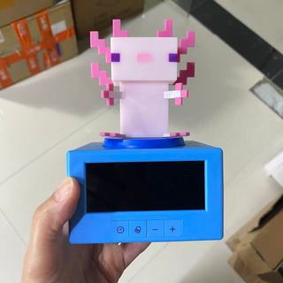 Đồng hồ báo thức kỹ thuật số Minecraft Axolotl & Đèn ngủ