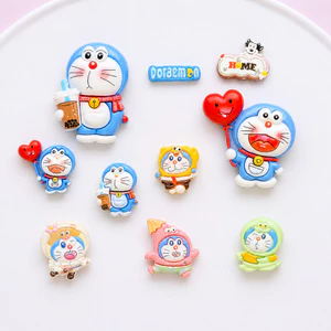 Set Charm Doraemon Full Collection – Trà Sữa, Love, Costume & Home Cute Resin Cao Cấp Gắn Dép Crocs Decor 2026