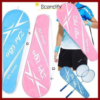 [Còn hàng] Túi đựng SCANDIFY, Vợt cầu lông ngoài trời trong nhà bằng hợp kim, Bộ Vợt đôi huấn luyện chuyên nghiệp màu xanh hồng
