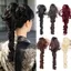 WEETW Xoắn Ốc Uốn Tóc Giả Đuôi Ngựa, Nhiều Màu Lông Tơ Dài Xoăn Xoăn Đuôi Ngựa, Sợi Chịu Nhiệt Kẹp Tóc Thoải Mái Đuôi Ngựa Hàng Ngày