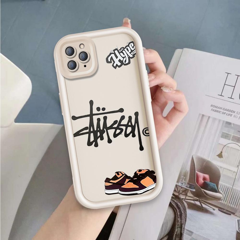 Ốp Lưng Cho iPhone 11 12 13 Pro Max Hoạt Hình Silicon Cầm Tay Mềm Vỏ Điện Thoại TPU Tình Yêu Xu Hướng Giày Thiên Thần Mắt Chống Sốc Ốp Lưng