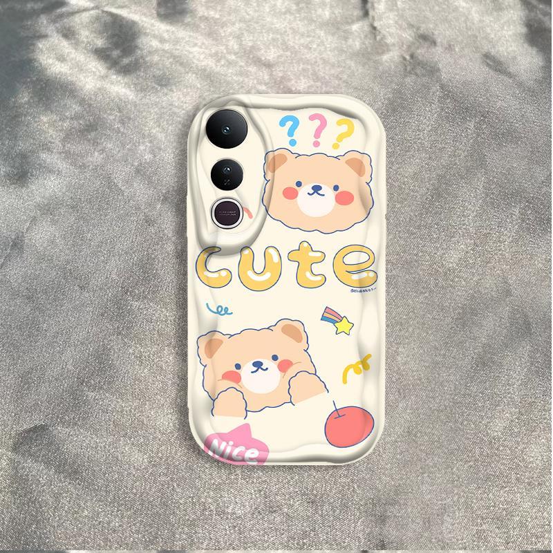 Thích hợp cho VIVO V50 Lite 3D Girls Soft TPU Bear Rilakkuma Vỏ điện thoại chống sốc