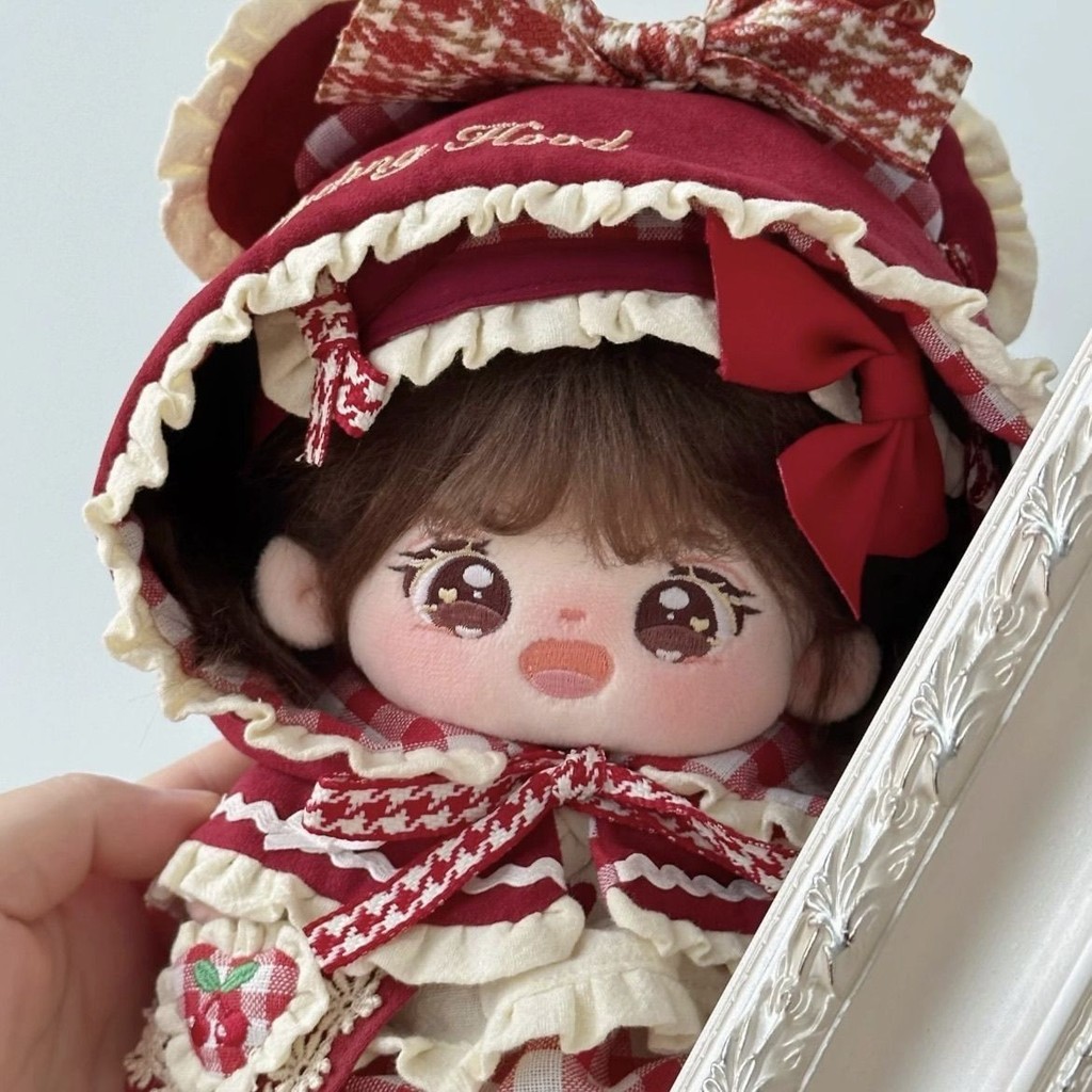 20Cm Quần Áo Bé Nhỏ Đỏ Cưỡi Hood 20Cm Búp Bê Cotton Bộ Quần Áo Bé Búp Bê Dễ Thương Búp Bê Trang Phục Quần Áo