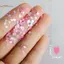 TRTR 6 Lưới Sáng Cánh Hoa Chip Móng Tay Kim Sa Lấp Lánh Hoa Anh Đào Lấp Lánh Stiers Mùa Xuân Trang Trí Ba Chiều Mảnh Nhiều Màu Sắc Phân Cực Ánh Sáng Sequin Trang Trí VN