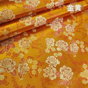 90 Cửa Rộng Nylon Thổ Cẩm Dài Len Hoa Mẫu Đơn Phong Cách Dân Tộc Quần Áo Vải Rồng Thuyền Lễ Hội Móc DIY Quilt 5.4