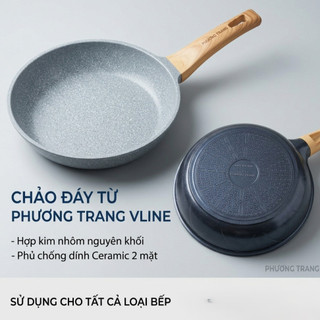 Chảo Đáy Từ Đa Năng 20–28cm Phủ Ceramic 2 Mặt Chống Dính Cao Cấp