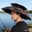 Mũ dù có thể đeo được dành cho người lớn Ô dù đầu gấp chống mưa / chống nắng rảnh tay cho cuộc sống hàng ngày và các hoạt động ngoài trời
