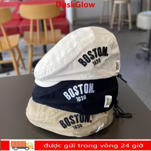 Mũ trùm đầu DUSKGLOW, Mũ nồi thêu BOSTON thời trang, Mũ chống nắng nhẹ 0-4Y
