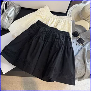 GN Nhỏ Nữ Pháp Nửa Váy Thắt Lưng Co Giãn Bụng Ẩn Váy Chữ A Slim Fit Mùa Hè Váy Thường Ngày NG
