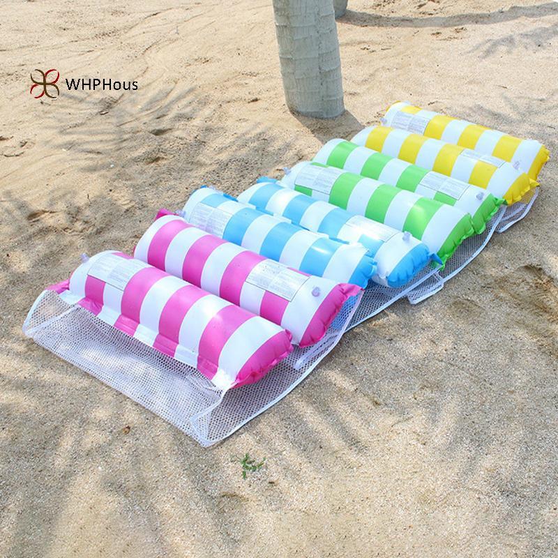 < WHPHous-t > Ghế ngủ nổi bơm hơi Hammo nước dành cho người lớn Lưới Lounger Bể bơi Phao ngoài trời Hồ bãi biển Thiết bị thư giãn mùa hè Đẹp