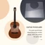 Tấm bảo vệ cổ điển dân gian trong suốt Pickguard chống trầy xước cho các bộ phận đàn guitar Flamenco