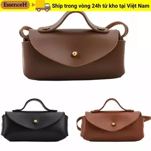 Ví đựng tiền xu ESSENCEH, Túi đeo chéo Mini nhỏ màu trơn, Túi đeo vai trẻ em ngang bằng da PU