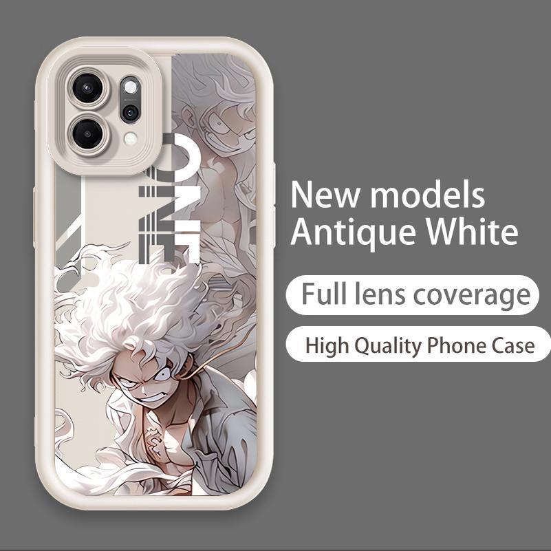 Ốp Lưng Cho OPPO Reno 6 8 10 11 12 13 14 15 F Pro Hoạt Hình Silicon Mềm TPU One Piece Five Gear Luffy Angel Eye Vỏ Điện Thoại Chống Sốc