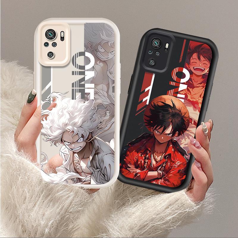 Ốp Lưng Cho Redmi Note 10 10S Pro Max 4G POCO M5S Hoạt Hình Silicon ins Mềm TPU One Piece Five Gear Luffy Angel Eye Vỏ Điện Thoại Chống Sốc