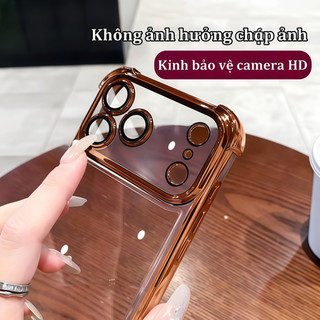 Ốp lưng iPhone vân kim loại cao cấp, chống sốc, bảo vệ camera cho iPhone 17 air 16 15 14 13 12 11 Pro Max