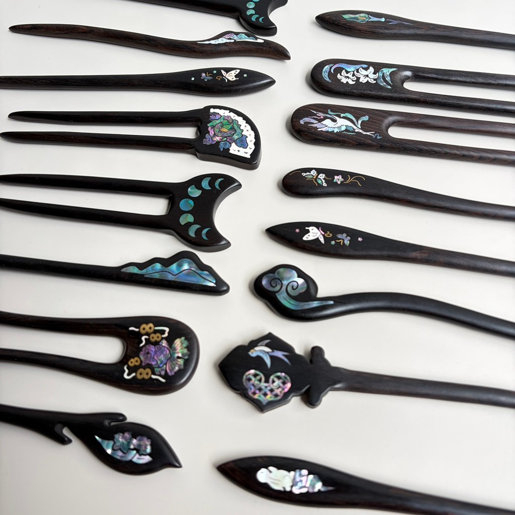 WHX-Hairpin [Bộ sưu tập kẹp tóc Luodian] Kẹp tóc không phải kiểu Âu Retro Trung Quốc Niche Thiết kế độc đáo Kẹp tóc