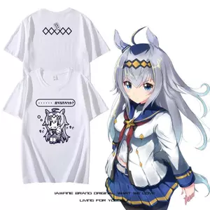 Ngựa Đua Cô Gái Chestnut Hood Tay Ngắn Bát Cơm Ấn Tượng Áo Thun Anime Trò Chơi Khá Derby Hàng Hóa Áo Thun Top