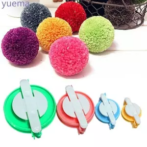 Prático Novo DIY Artesanato Suprimentos Fabricante Ferramentas De Tricô 8 Pçs 4 Tamanhos Fluff Bola Tecelão PomPom Tear