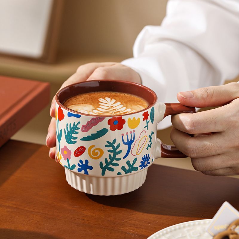Thiết kế cốc gốm có giá trị cao Niche Coffee Cup ins Cốc nước gia đình văn phòng
