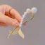 Kẹp Tóc Phẳng Kẹp Tóc Nữ Xoắn Kẹp Đuôi Cá Kẹp Tóc Mặt Sau Đầu Ngọc Trai Mùa Hè Kim Cương Giả