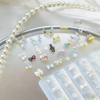 [Bea-t] 1 / 3 Cái 3D Silicone Móng Tay Nghệ Thuật Khuôn Nơ Hoạt Hình Cứu Trợ Động Vật Thiết Kế Họa Tiết DIY Trong Suốt Mẫu Dụng Cụ Thiết Kế Làm Móng Tay [[Mới]