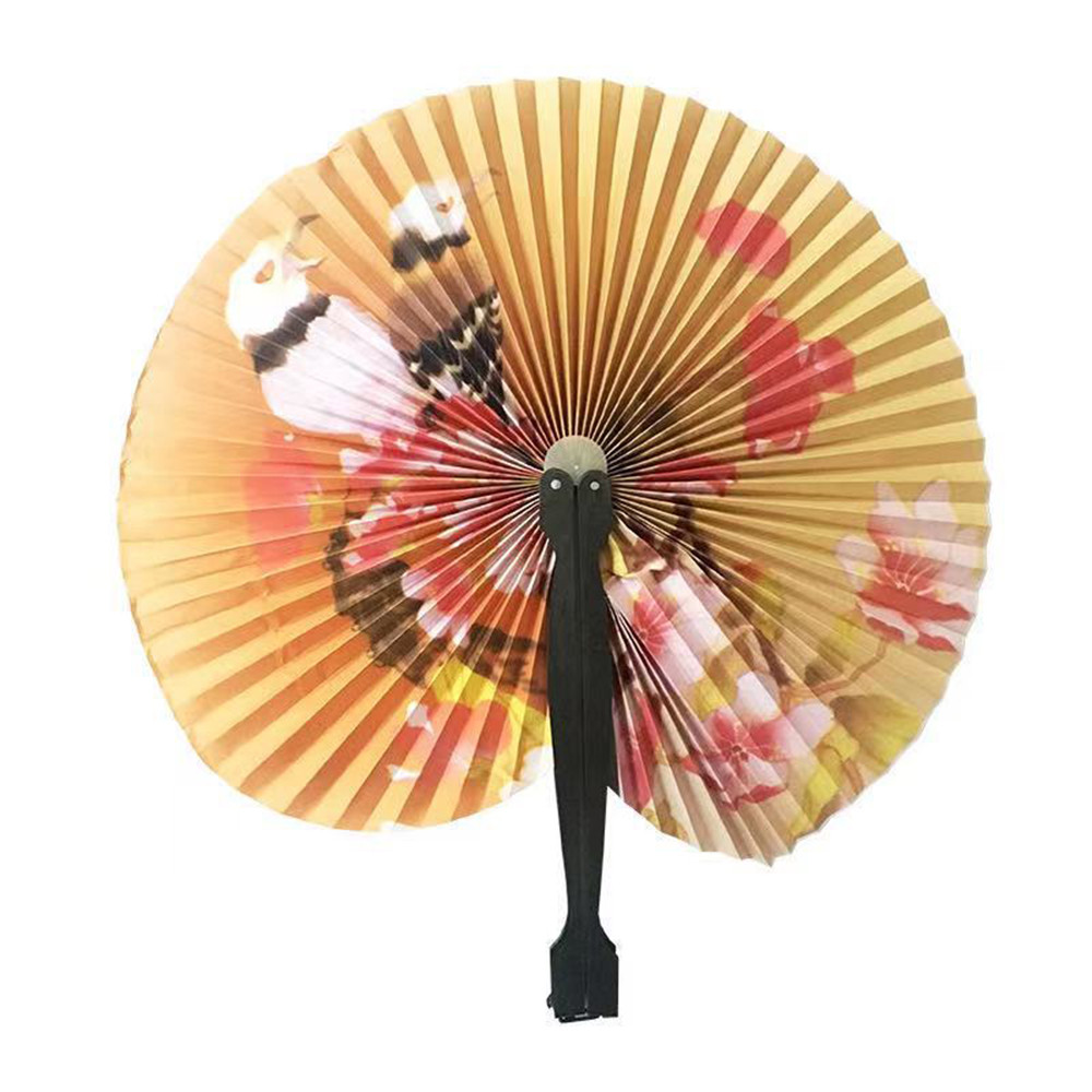 Có Thể Gập Lại Quạt Giấy Retro Cối Xay Gió Nhỏ Tròn Giấy Màu Trang Trí Quạt Giấy Phong Cách Đảng Tay Quà Tặng 1 Chiếc Quạt Ngẫu Nhiên In Hình