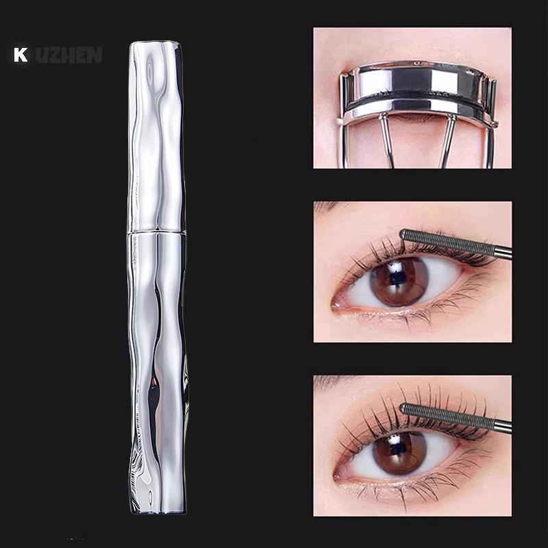 KUZHEN Chống Thấm Nước 3D Kéo Dài Mascara Ống Thép Lông Mi Primer Lông Mi Mắt Bàn Chải Dài Lụa Mascara Mỹ Phẩm Quà Tặng HOT