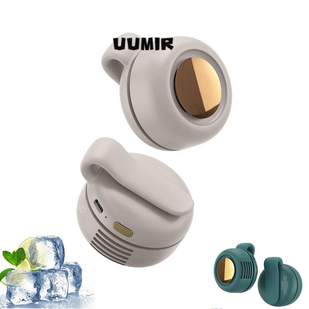 Quạt im lặng di động UUMIR, Quạt không lưỡi Mini có thể sạc lại USB 3 tốc độ, Quạt kẹp nhẹ trên eo cho ngoài trời & văn phòng