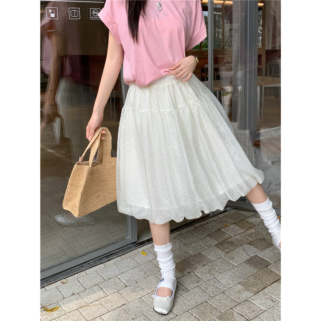 SUXI Váy hoa Tulip dáng chữ A mềm mại, phong cách mới cho mùa hè 260422