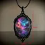 Vòng cổ quyến rũ JVSUB, Vòng cổ mặt dây chuyền thủy tinh Gothic hợp kim, Phụ kiện trang sức vòng cổ hoa họa tiết hoa cổ điển