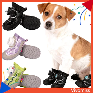 2 Chiếc Giày Cho Chó Chống Trơn Trượt Chống Thấm Nước Cho Chó Nhỏ Vừa Có Thể Điều Chỉnh Khóa Xoay Lưới Thoáng Khí Giày Bốt Thú Cưng Bảo Vệ Chân Cho Đi Bộ Ngoài Trời Đi Bộ Đường Dài Và Thời Tiết Mưa