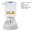 Đài phun nước cho thú cưng tự động 3,8l cho chó mèo – Bát đựng thức ăn có sức chứa bằng nhựa Thiết kế bền bỉ Dễ sử dụng để cho thú cưng ăn và dưỡng ẩm nước cho thú cưng