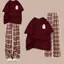 Bộ đồ kẻ caro đỏ dài +kết hợp áo phông BEARSSSS unisex - thời trang đa phong cách từ thubioo.