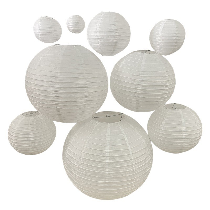Lồng đèn giấy trắng tinh 20 inch size đẹp Màu TRẮNG TINH،Trang trí nội thất،Đèn chùm