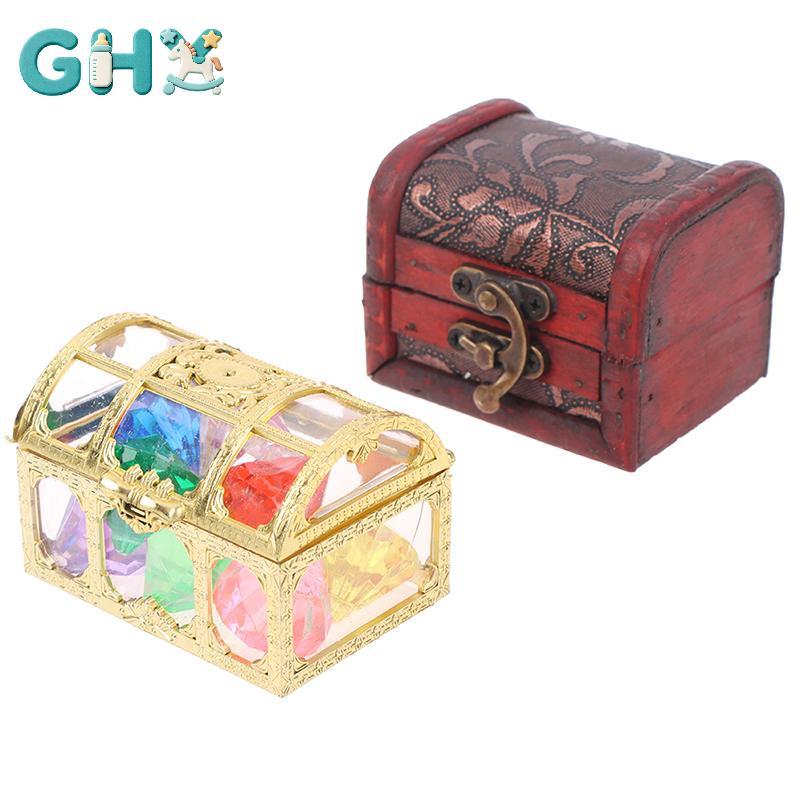 Đồ chơi bể bơi đá quý lặn GHX 10 viên kim cương lớn đầy màu sắc với hộp cướp biển kho báu Bơi lội VN