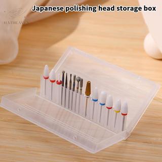 [hatheaven] Hộp lưu trữ mũi khoan móng tay 20 / 24 lỗ Giá đỡ đầu mài móng tay Giá đỡ màn hình Bộ làm sạch Máy cắt chống bụi Dụng cụ làm móng tay Đẹp