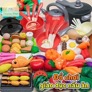 Bộ đồ chơi nhà bếp trẻ em Giả vờ đồ chơi nấu ăn ABS Vai trò giáo dục Chơi Montessori Bộ đồ tập đi