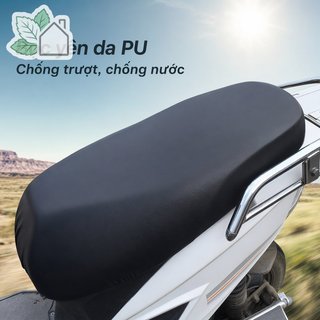 Bọc Ghế Xe Máy Da PU Chống Thấm Nước Chống Trơn Trượt Chống Bụi Chống Trầy Xước Màu Đen
